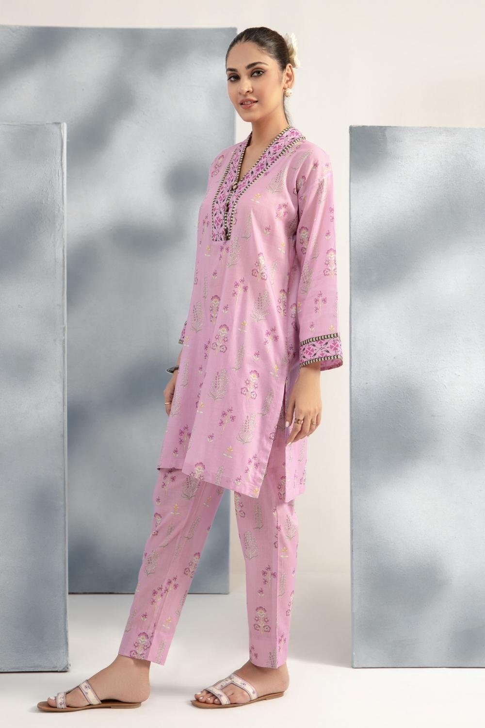 2 PC Stitched | Printed Lawn Shirt + Trouser