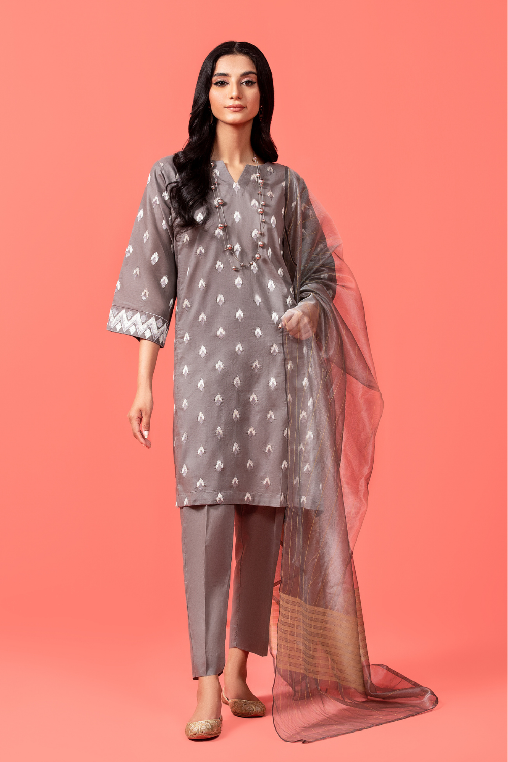 3 PC Stitched | Embroidered Lawn Suit