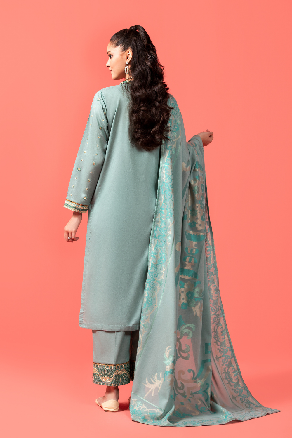 3 PC Stitched | Embroidered Lawn Suit