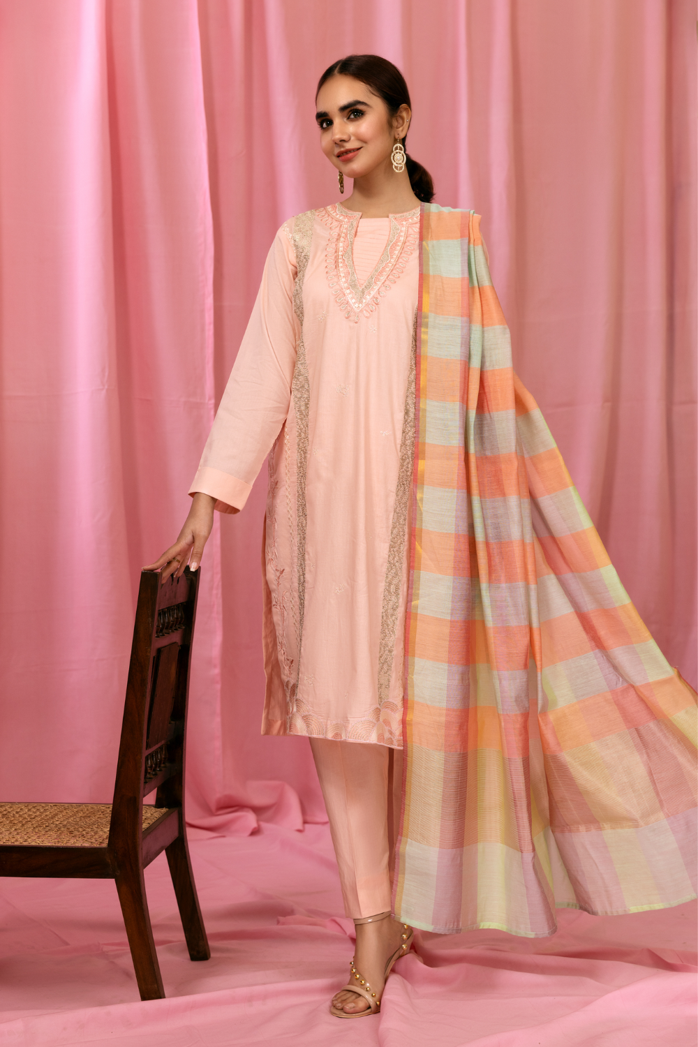 3 PC Stitched | Embroidered Lawn Suit