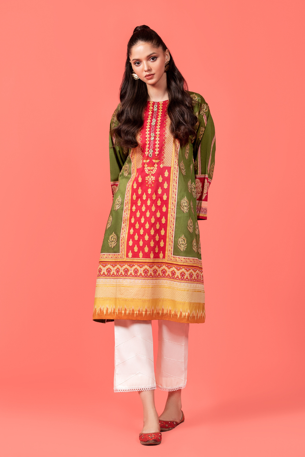 1 PC Stitched | Printed Lawn Shirt