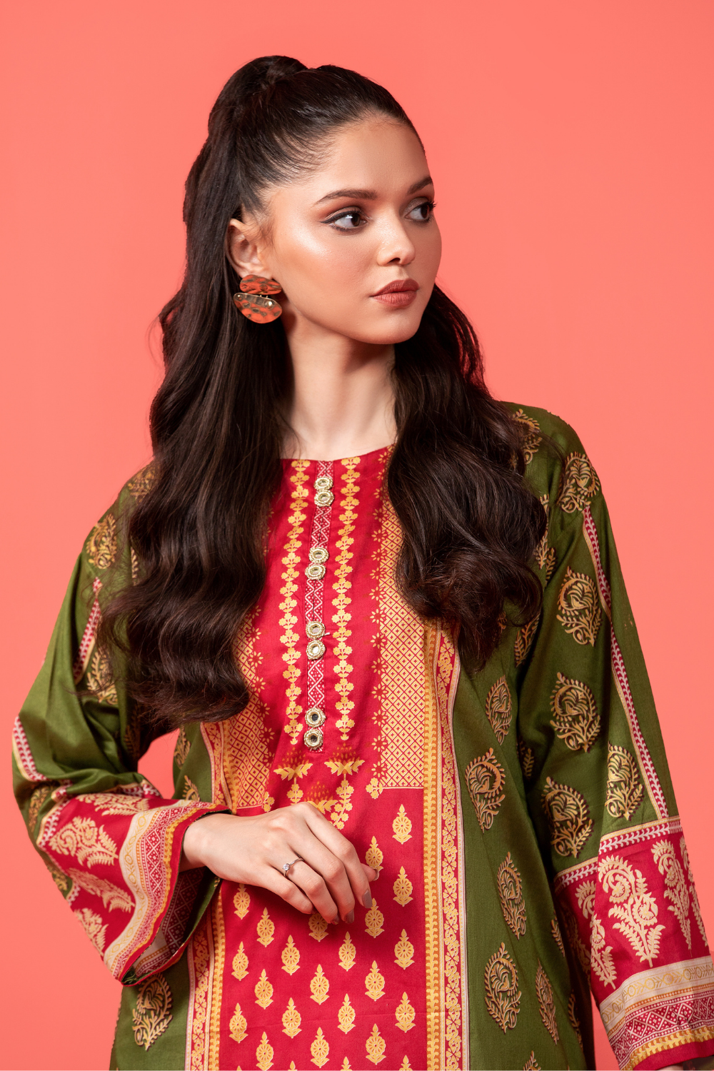 1 PC Stitched | Printed Lawn Shirt