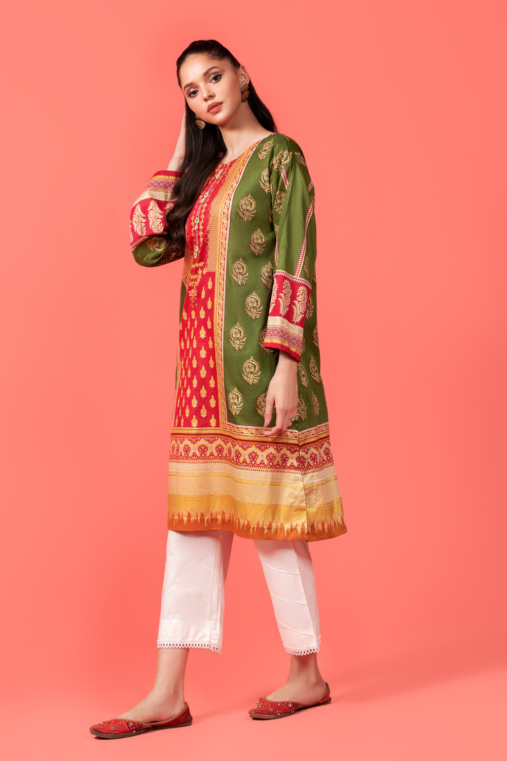 1 PC Stitched | Printed Lawn Shirt