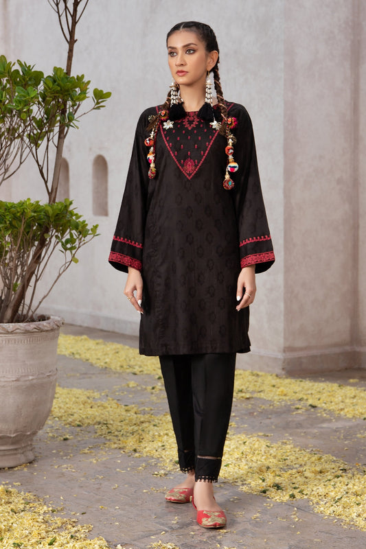 1 PC Stitched | Jacquard Embroidered Shirt