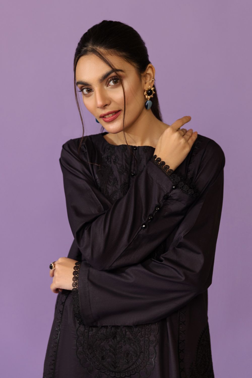 1 PC Stitched | Embroidered Lawn Shirt