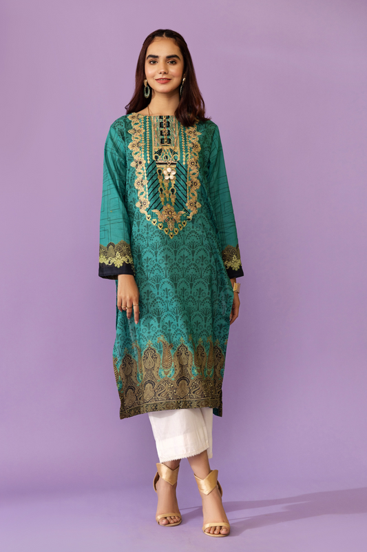 1 PC Stitched | Embroidered Lawn Shirt