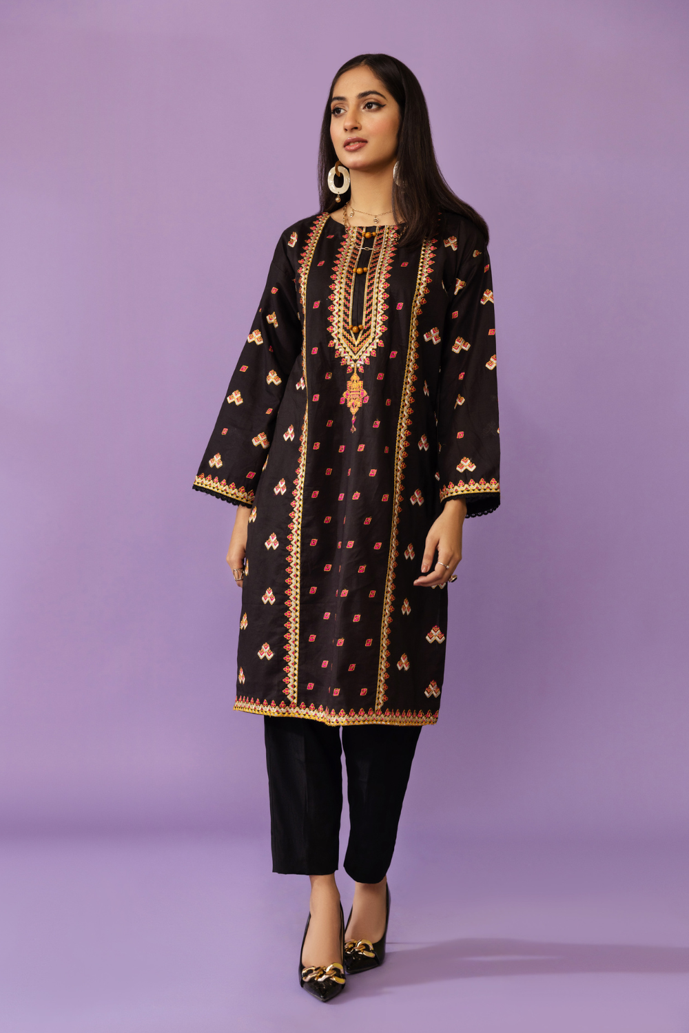 1 PC Stitched | Embroidered Lawn Shirt