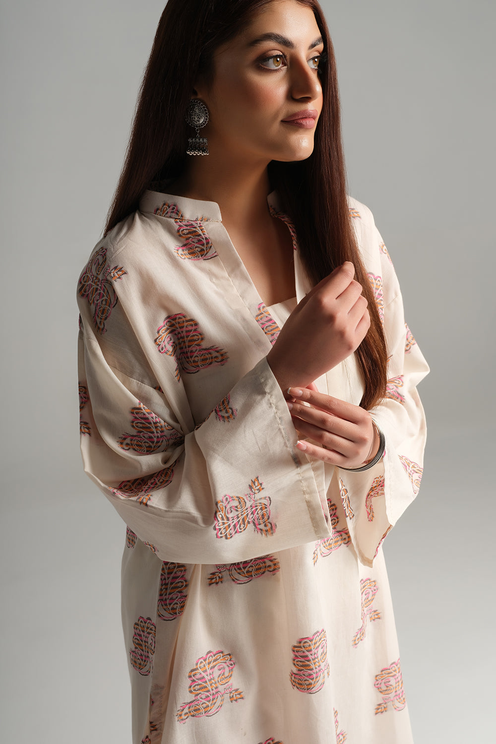 1 PC Stitched Jacquard Shirt