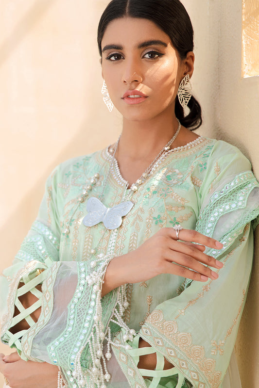 3 PC Unstitched Embroidered Suit