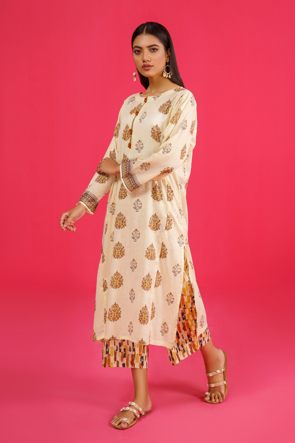 2 PC Unstitched | Printed Lawn Shirt + Trouser