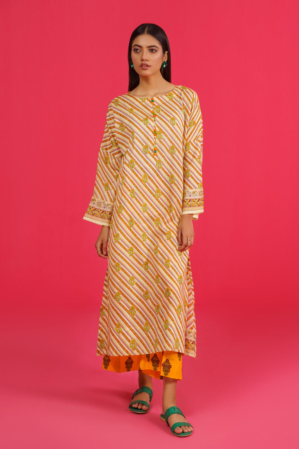 2 PC Unstitched | Printed Lawn Shirt + Trouser