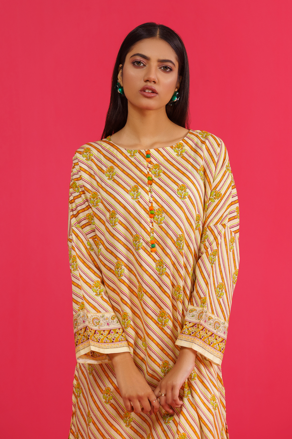 2 PC Unstitched | Printed Lawn Shirt + Trouser