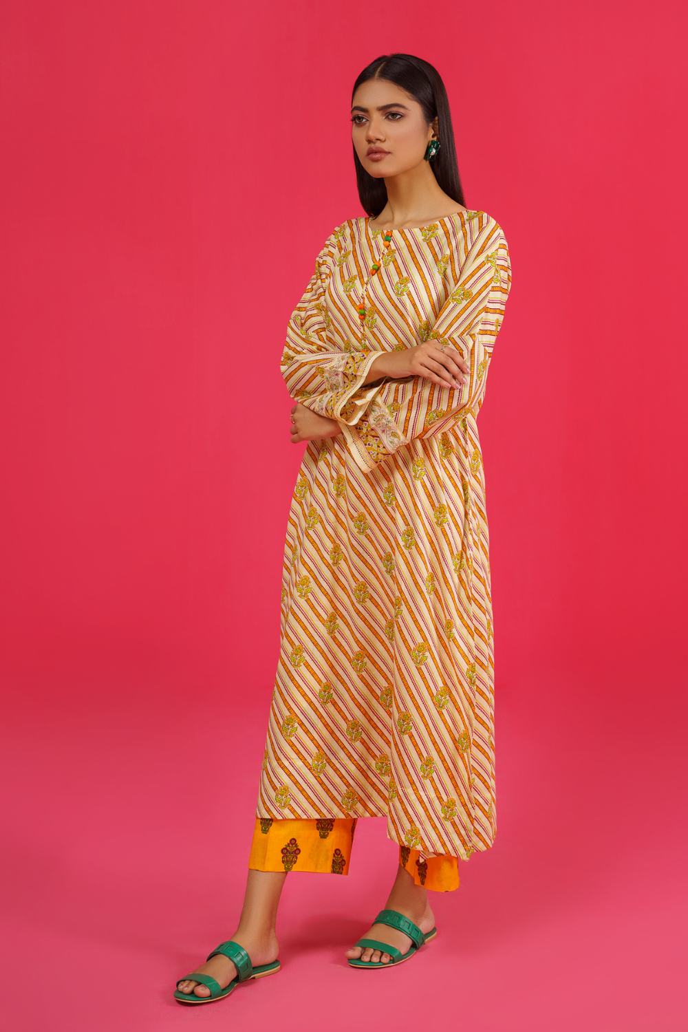 2 PC Unstitched | Printed Lawn Shirt + Trouser