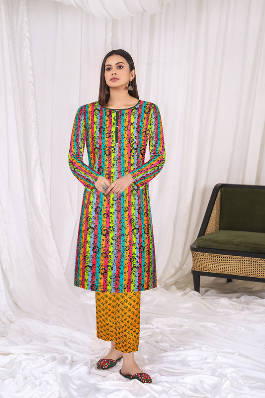 2 PC Unstitched | Printed Lawn Shirt + Trouser