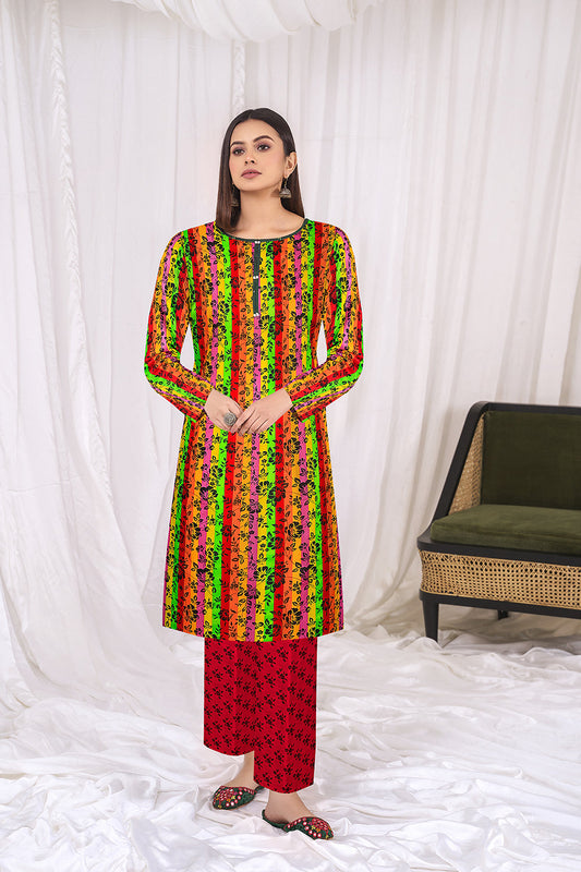 2 PC Unstitched | Printed Lawn Shirt + Trouser