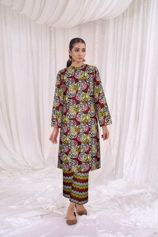 2 PC Unstitched | Printed Lawn Shirt + Trouser