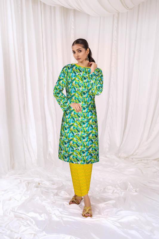 2 PC Unstitched | Printed Lawn Shirt + Trouser