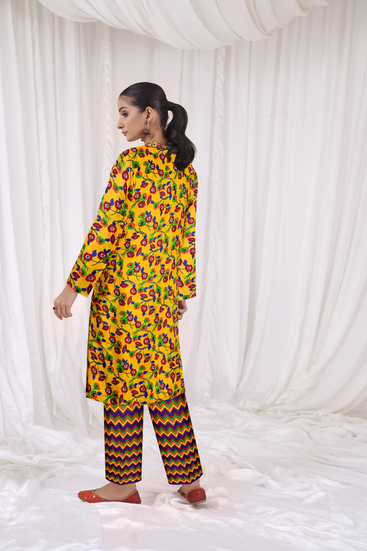 2 PC Unstitched | Printed Lawn Shirt + Trouser