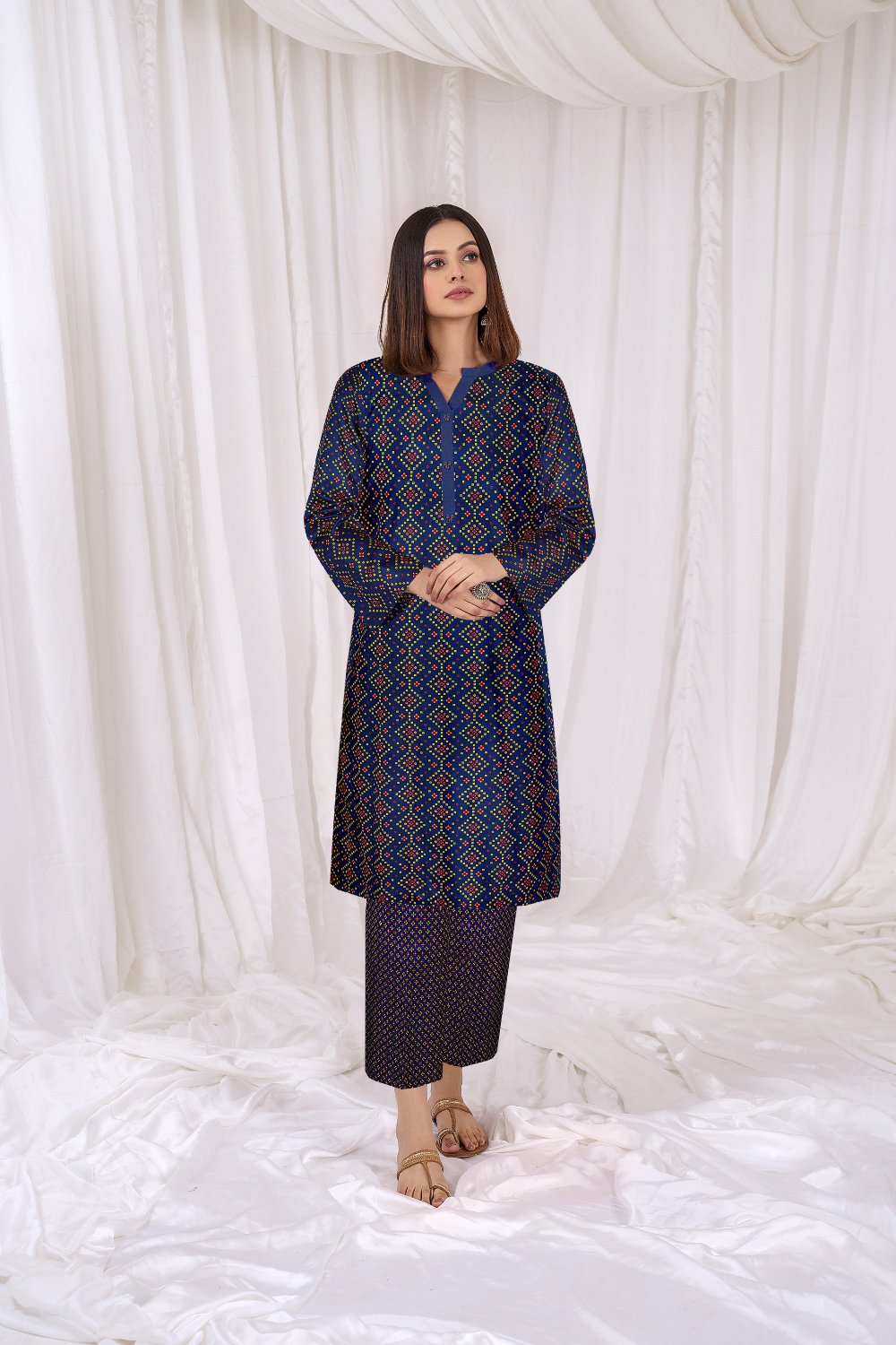 2 PC Unstitched | Printed Lawn Shirt + Trouser