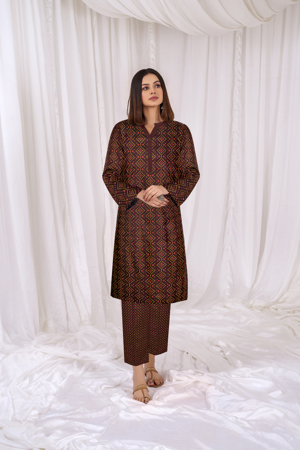 2 PC Unstitched | Printed Lawn Shirt + Trouser