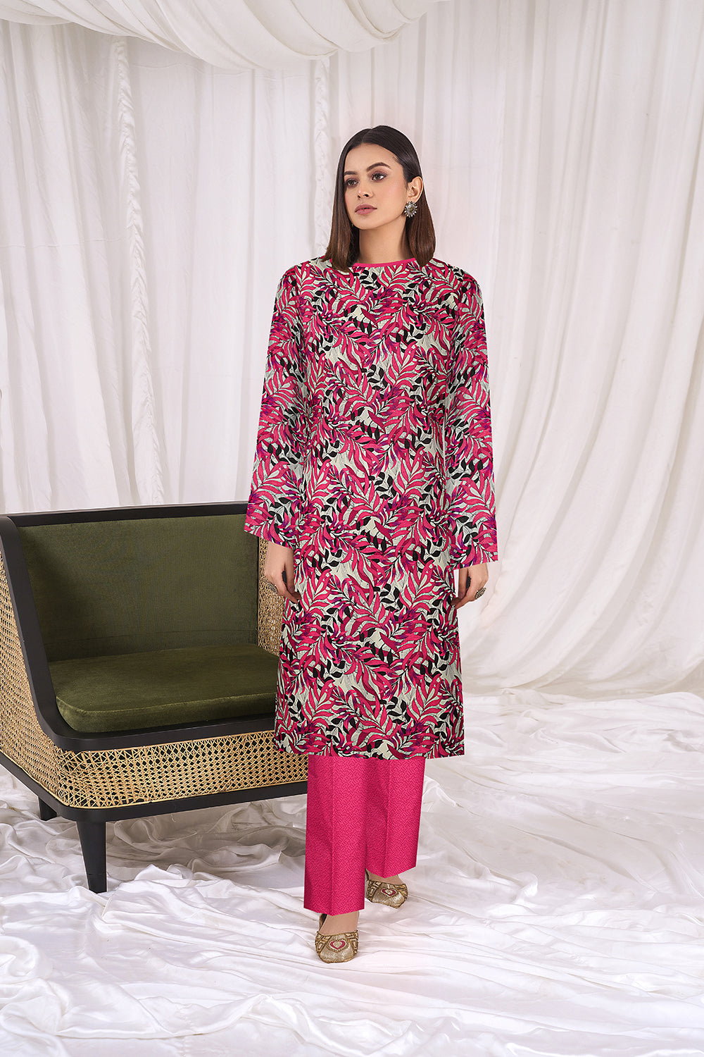 2 PC Unstitched | Printed Lawn Shirt + Trouser