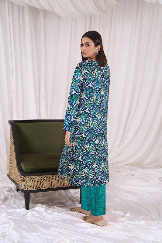 2 PC Unstitched | Printed Lawn Shirt + Trouser