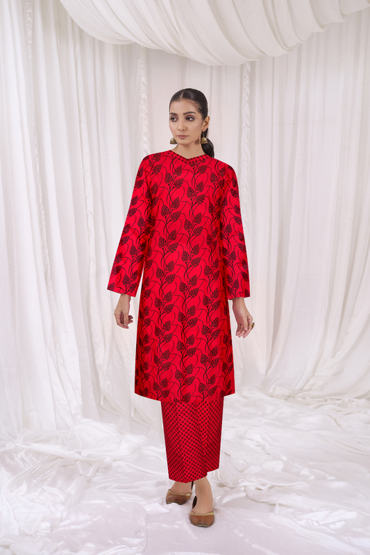 2 PC Unstitched | Printed Lawn Shirt + Trouser