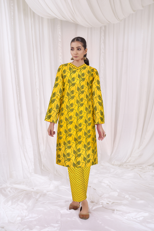 2 PC Unstitched | Printed Lawn Shirt + Trouser
