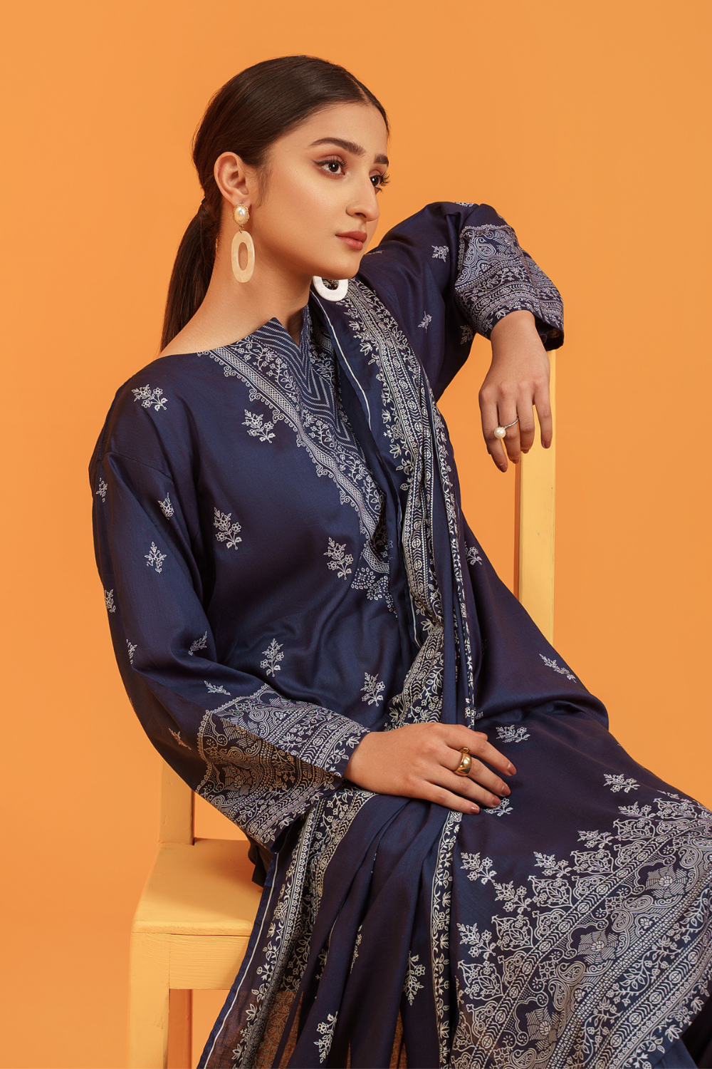 3 PC Unstitched | Printed Lawn Suit