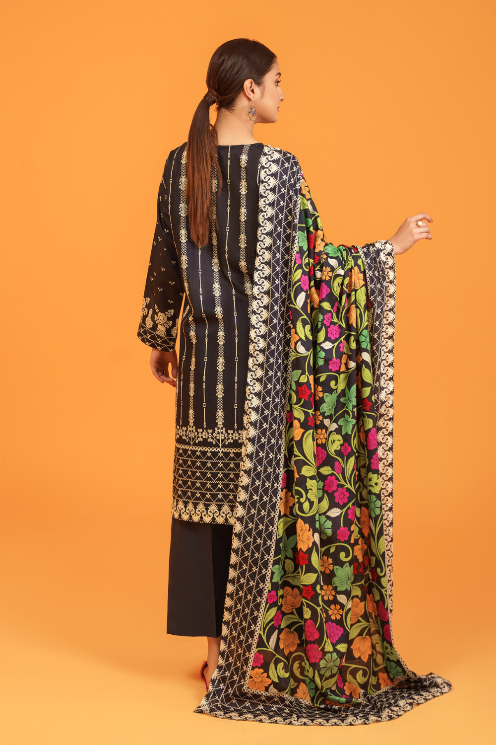 3 PC Unstitched | Printed Lawn Suit