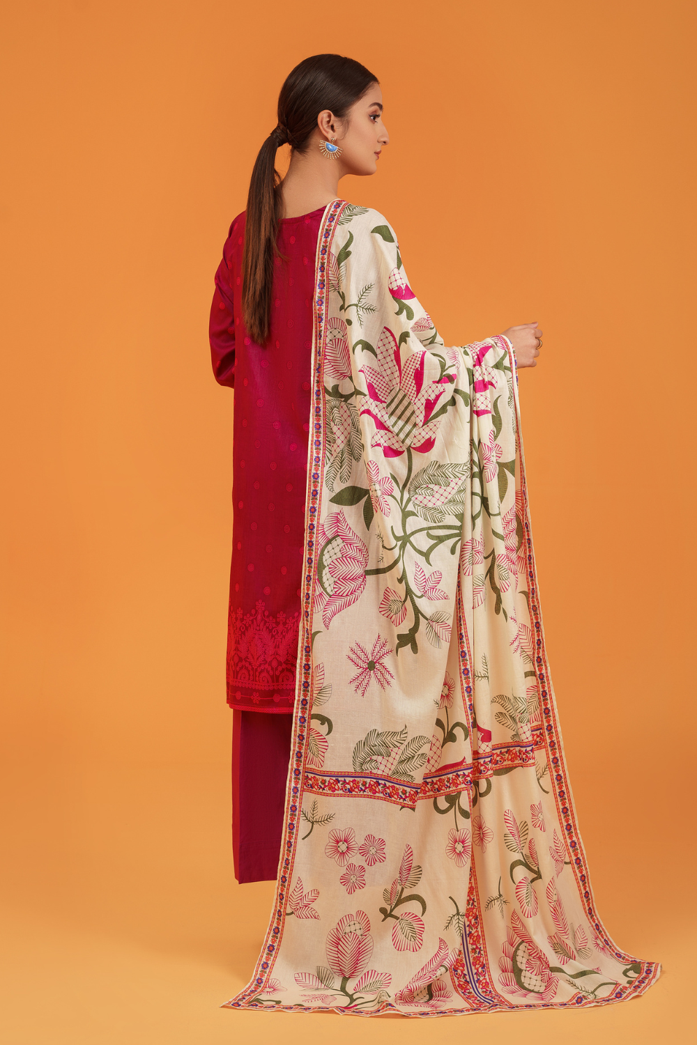 3 PC Unstitched | Printed Lawn Suit