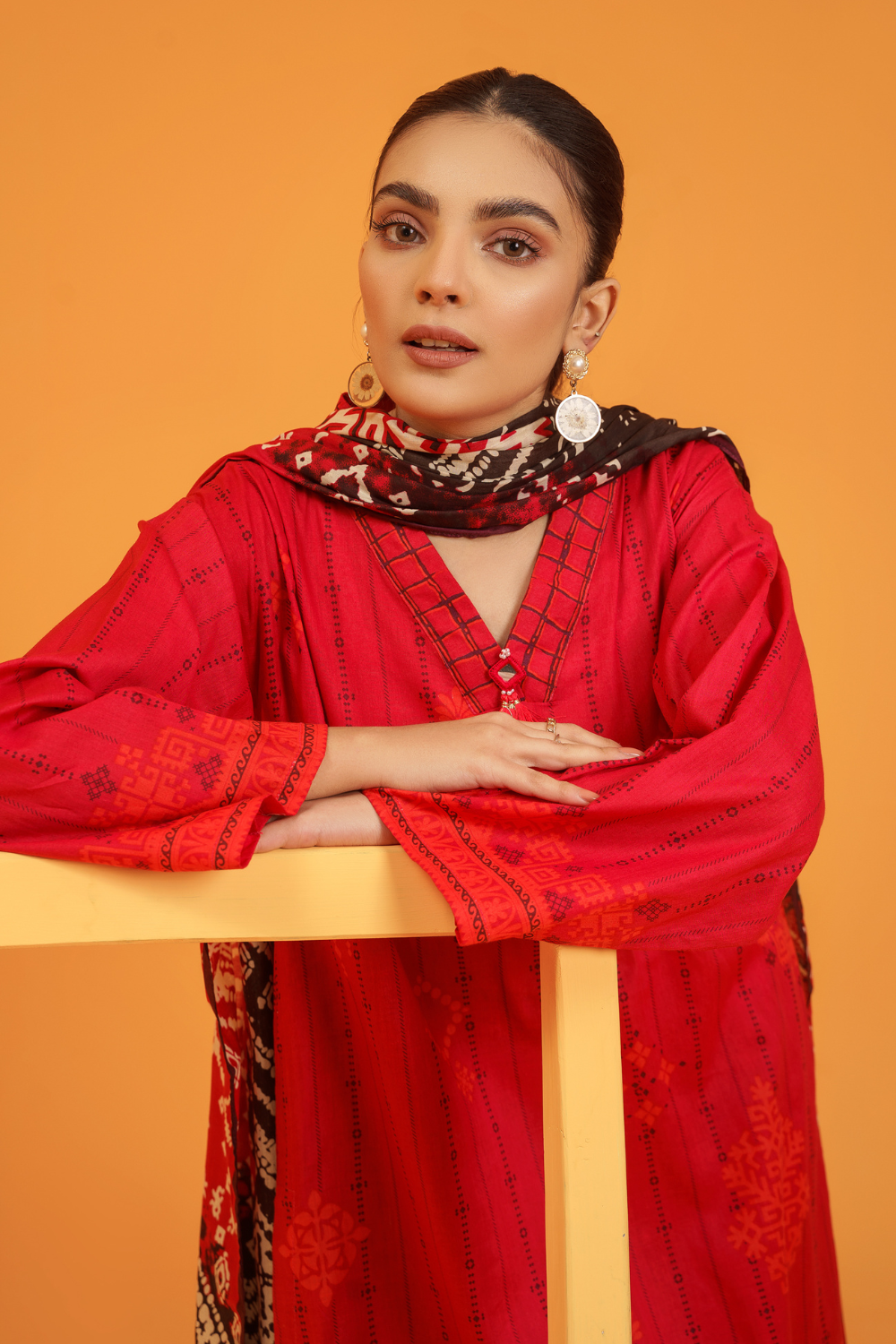 3 PC Unstitched | Printed Lawn Suit