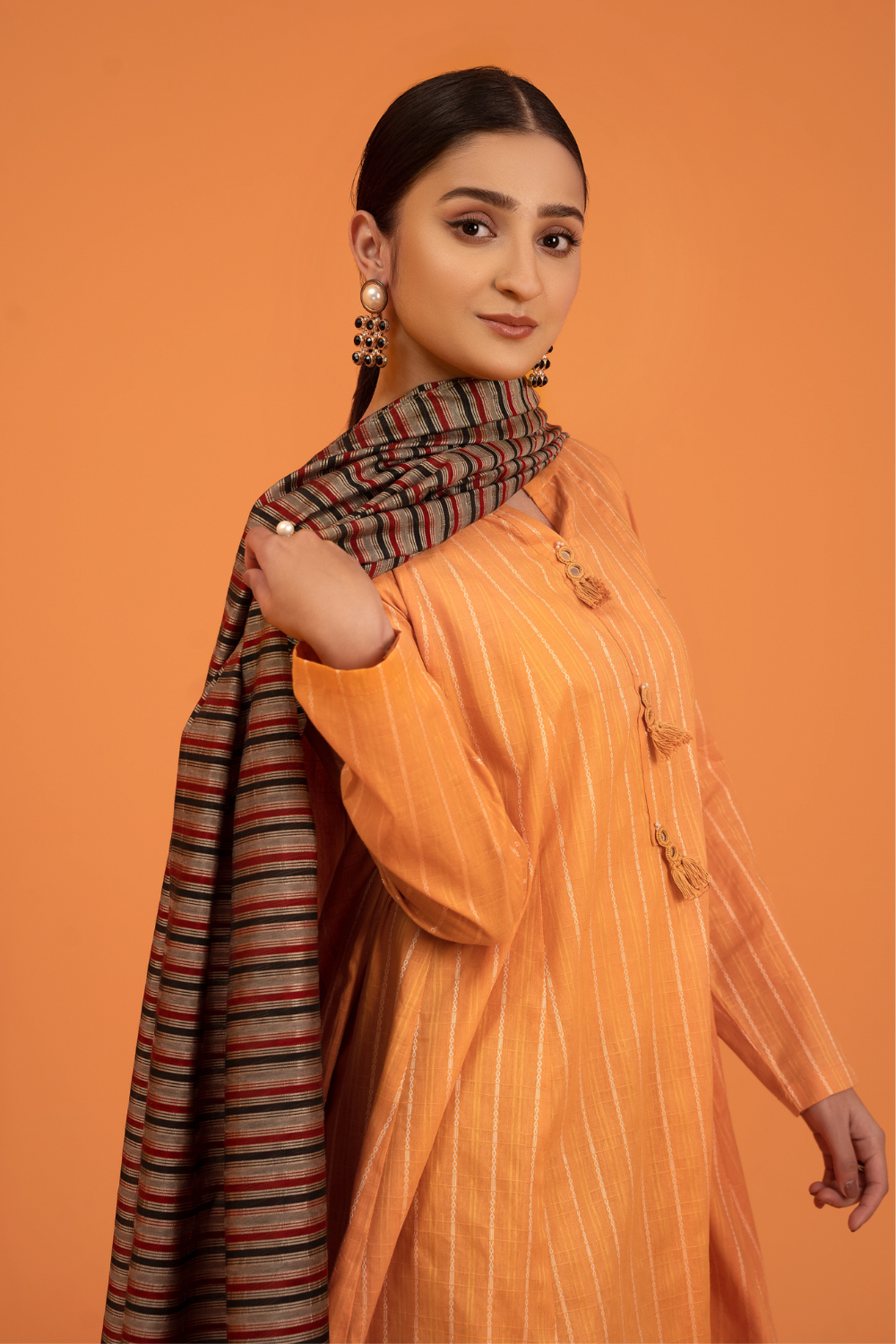 3 PC Unstitched | Jacquard Shirt + Banarsi Dupatta + Lawn Trouser