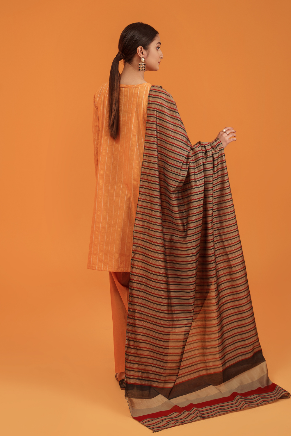 3 PC Unstitched | Jacquard Shirt + Banarsi Dupatta + Lawn Trouser