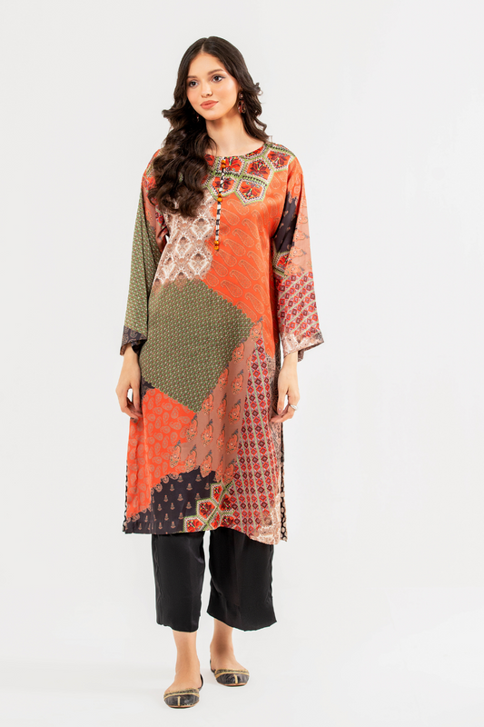 1 PC Unstitched | Poly Satin Shirt