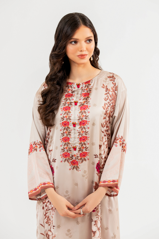 1 PC Unstitched | Poly Satin Shirt