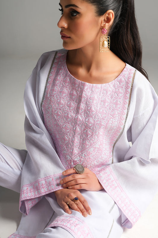 2 PC Stitched | Cotton Embroidered Shirt + Trouser