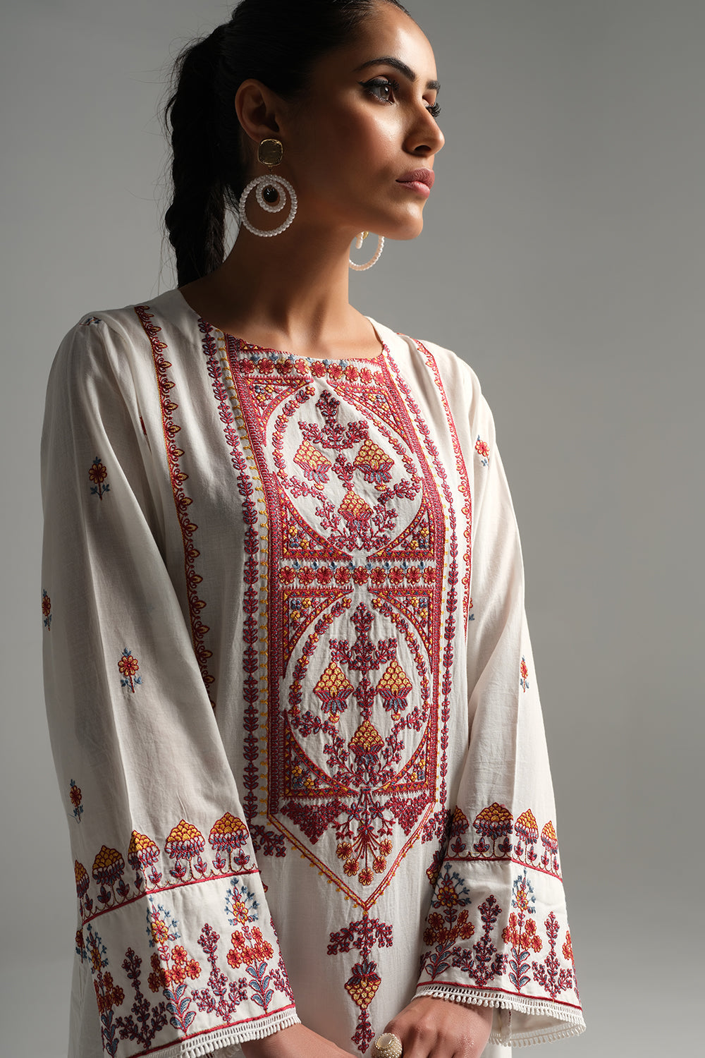 1 PC Stitched | Embroidered Lawn Shirt