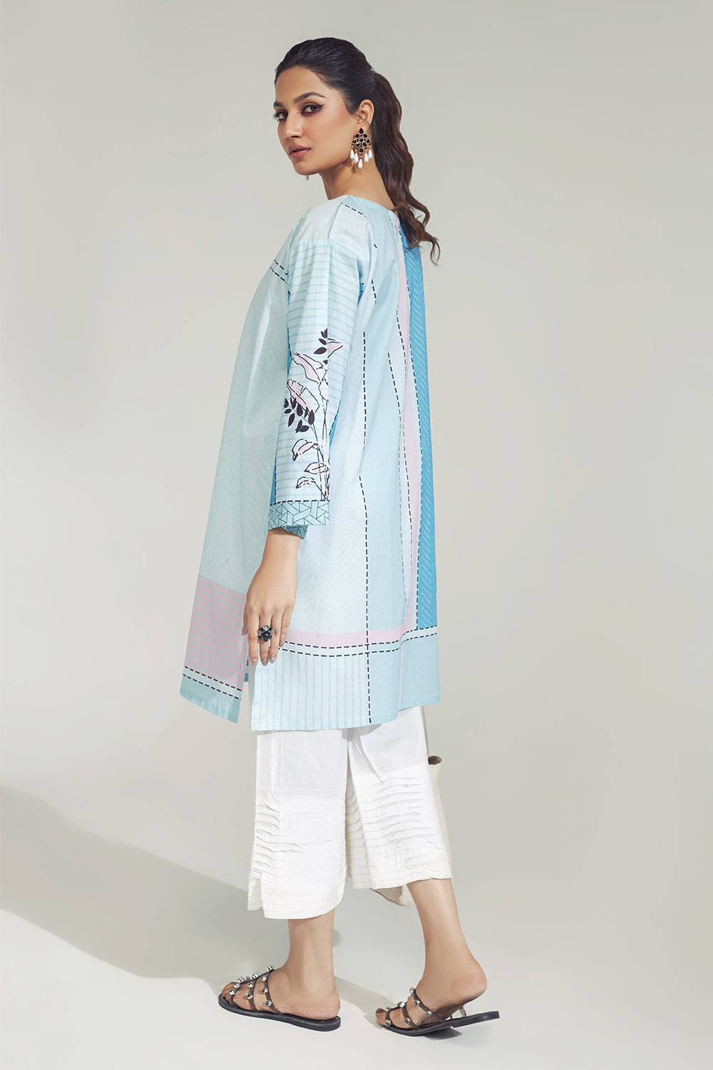 1 PC Stitched | Emborided+ Printed Shirt