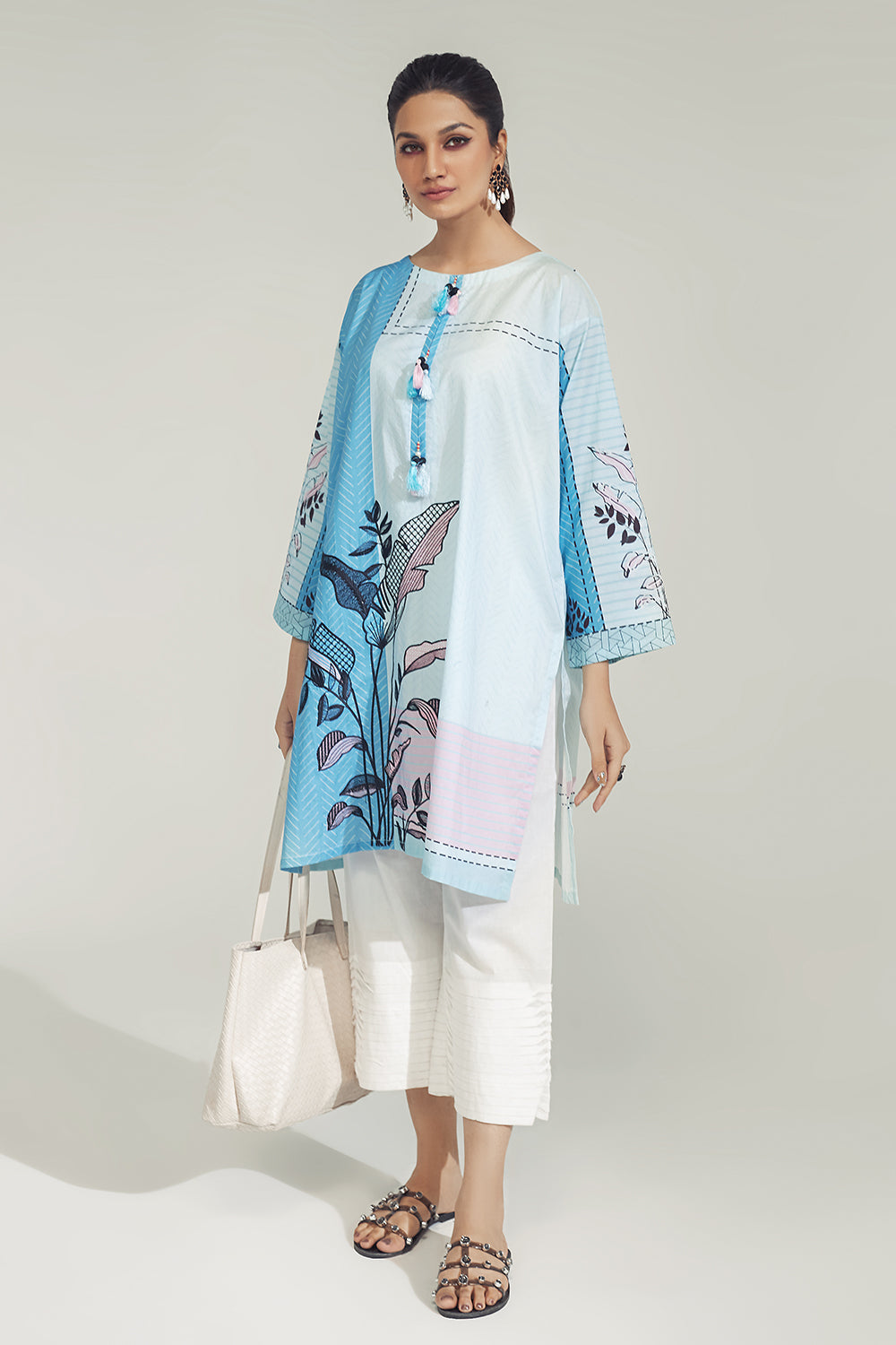 1 PC Stitched | Emborided+ Printed Shirt