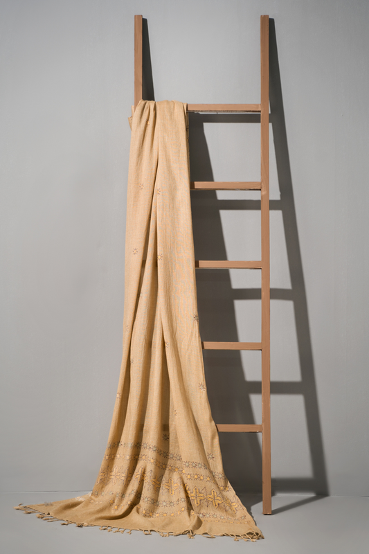 Polly Cotton Embroidered Shawl