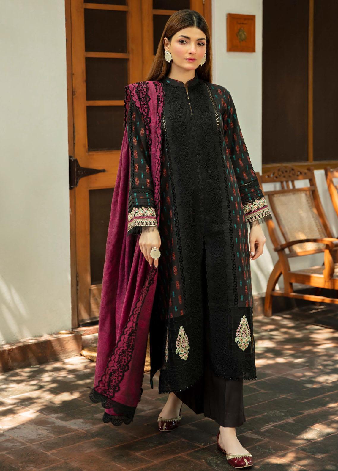 NW-03 | 3 Piece Embroidered Unstitched Suits from Qalamkar Qline Linen Collection