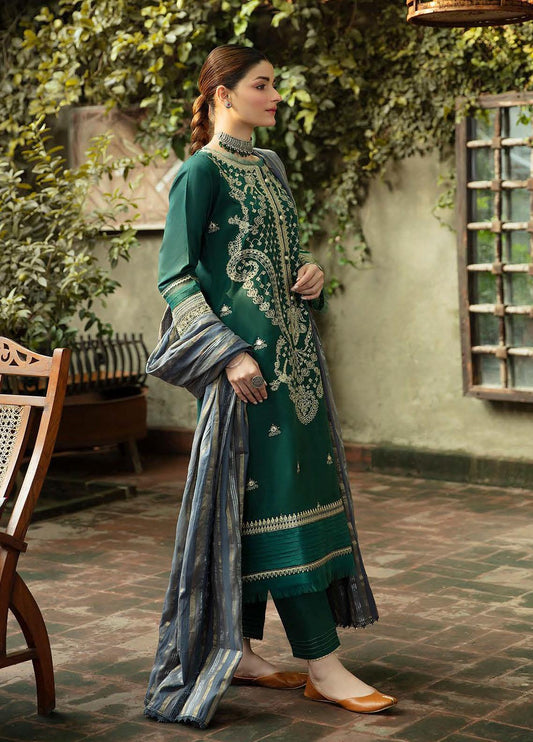 NW-04 | 3 Piece Embroidered Unstitched Suits from Qalamkar Qline Linen Collection