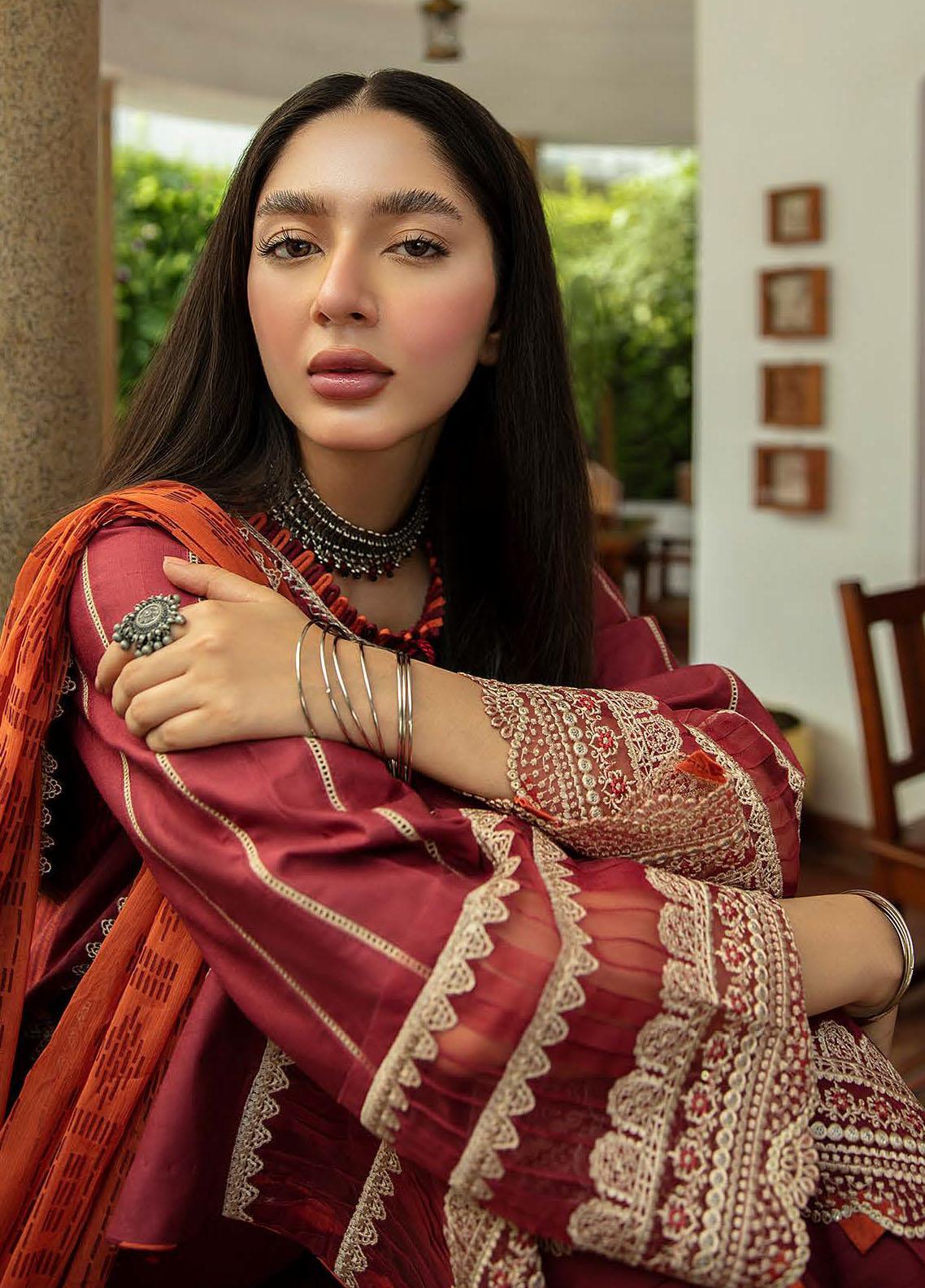 NW-07 | 3 Piece Embroidered Unstitched Suits from Qalamkar Qline Linen Collection