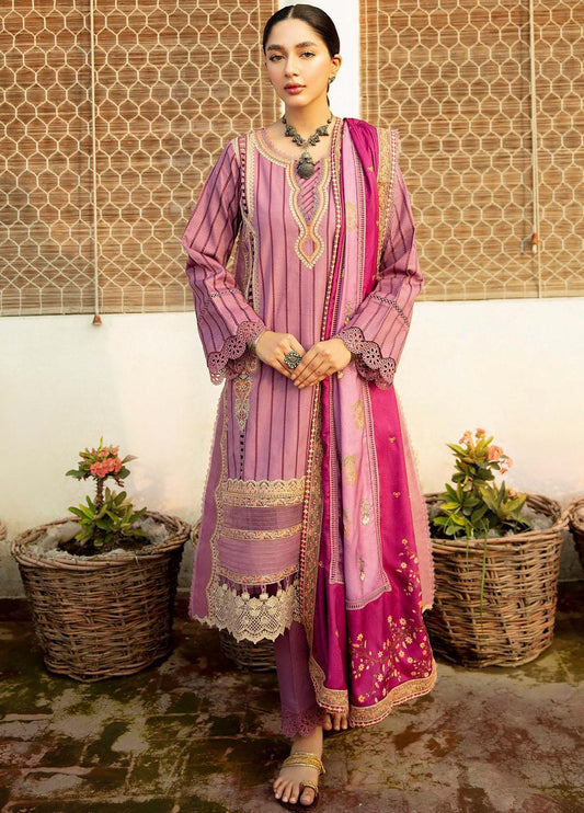 NW-14 | 3 Piece Embroidered Unstitched Suits from Qalamkar Qline Linen Collection
