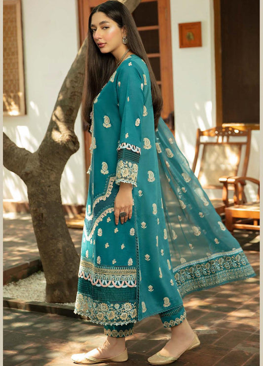 NW-15 | 3 Piece Embroidered Unstitched Suits from Qalamkar Qline Linen Collection